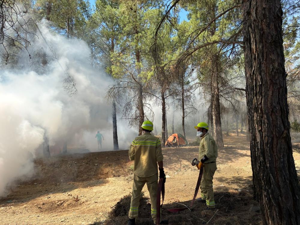 Burdur'da Gerçeğini Aratmayan Orman Yangını Tatbikatı (2)