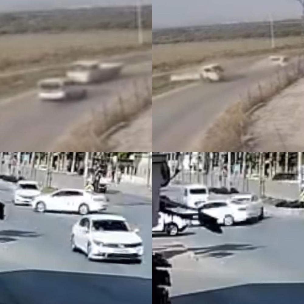 Mersin'de Kaza Anları Kamerada 1 Ölü, 6 Yaralı