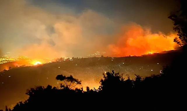 Hatay Antakya Da Yangin Tehlikesi Buyuyor Karaali Toki Lerin Uzerinde Basladi Koylere Iniyor 2571
