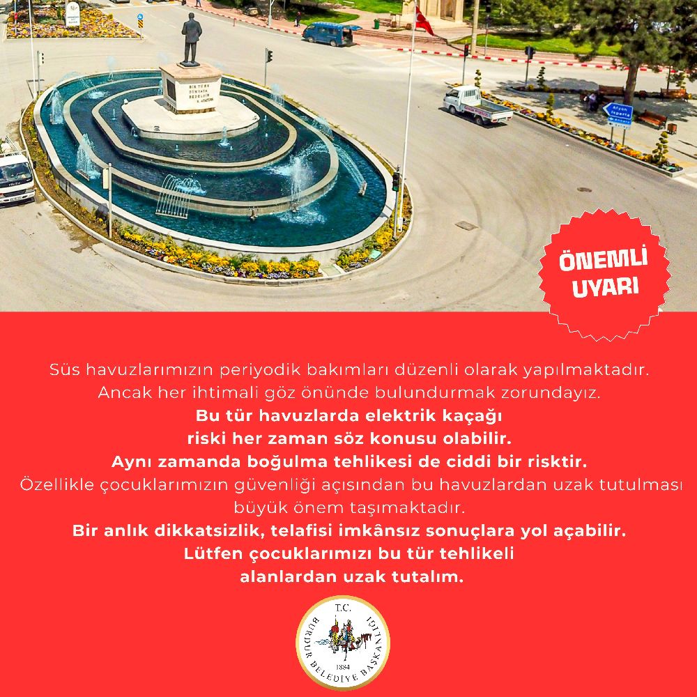 Burdur Belediyesinden Cocuklara Sus Havuzu Uyarisi Ho F B E